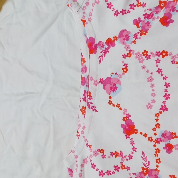 Charter Club size XL women's supima cotton top in pink floral. - Picture 14 of 14